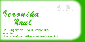 veronika maul business card